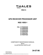 Thales C17004DA02 Component Maintenance Manual With Illustrated Parts List