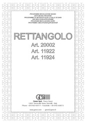 Gessi RETTANGOLO 11924 Bath Mixing Program