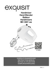 Exquisit MH 3001 we Instruction Manual