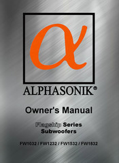 Alphasonik FW1532 Owner's Manual