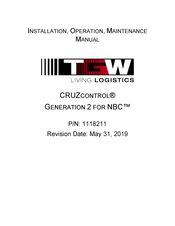 TGW CRUZCONTROL GENERATION 2 FOR NBC Installation, Operation & Maintenance Manual