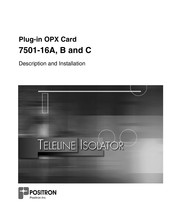 Positron Teleline Isolator 7501-16A Description And Installation