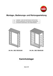 Weka 663.1303.00.00 Assembly, User And Maintenance Instructions