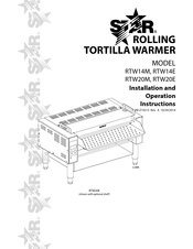 Star RTW14M Installation And Operation Instructions Manual