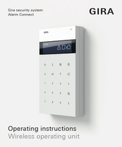 Gira Alarm Connect Operating Instructions Manual