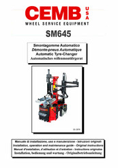 CEMB SM645 Installation, Operation And Maintenance Manual - Original Instructions
