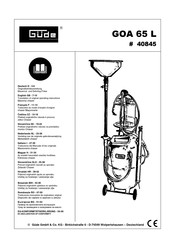 Gude 40845 Translation Of Original Operating Instructions