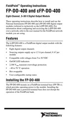 National Instruments FieldPoint FP-DO-400 Operating Instructions Manual