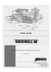 Moore W 600 Owner's Manual