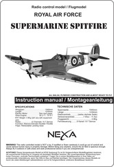 Nexa Royal Air Force Supermarine Spitfire Instruction Manual