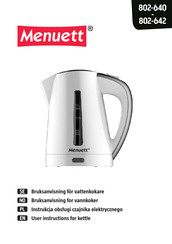 Menuett 802-642 Operating Instructions Manual