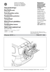 Volkswagen 7N0 071 104 Fitting Instruction