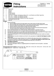 Witter F177U Fitting Instructions