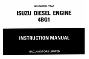 Isuzu 4BG1 Instruction Manual