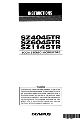 Olympus SZ1145TR Instructions Manual