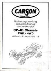 Carson CP-4B Chassis 2WD - 4WD Lnstruction Manual