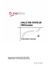 Dynamica HALO XB-10/BIOmaster/VIS-20/ENVmaster Instruction Manual