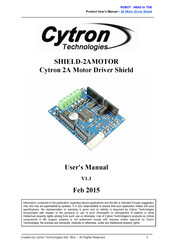 Cytron Technologies SHIELD-2AMOTOR User Manual