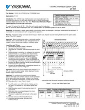 Yaskawa DI-001 Quick Start Manual