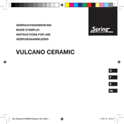 Spring VULCANO CERAMIC Instructions For Use Manual