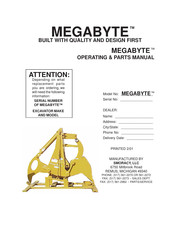 SMORACY MEGABYTE Operating & Parts Manual