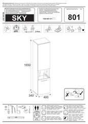 Trendteam SKY 1525-801-01 Installation Instruction