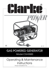Clarke 8852005 Operating & Maintenance Instructions