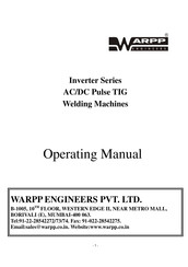 Warpp INTIG-315 AC/DC Operating Manual