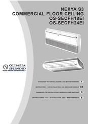 Olimpia splendid OS-SECFH18EI Instructions For Installation, Use And Maintenance Manual