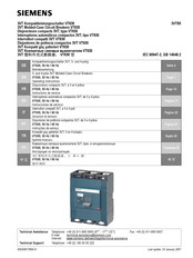 Siemens VT250 Operating Instructions Manual