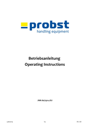 probst Jumbo JWK-80/250-4 EU Operating Instructions Manual