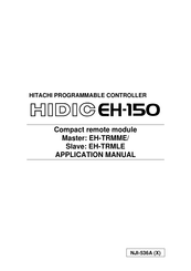 Hitachi HIDIC EH150EN-TRMLE Applications Manual