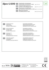 Meccanica Fadini Elpro 12 EVO Instructions Manual