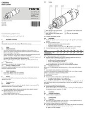 Festo CRDSNU Series Operating Instructions