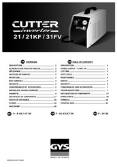 Gys CUTTER 21 Manual