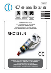 Cembre RHC131LN Operation And Maintenance Manual
