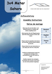 Stabilezelte Sahara 3x4 Meter Assembly Instructions Manual