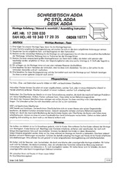 INTER LINK SAS ADDA 17 200 030 Assembling Instruction