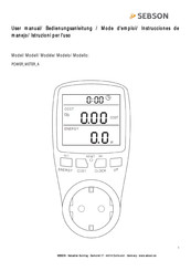 SEBSON POWER METER A User Manual