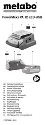 Metabo PowerMaxx PA 12 Operating Instructions Manual