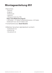 Goetze 651 mHNK Assembly And Maintenance Instructions