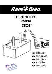 Rain Bird TBOS K80710 Technotes