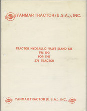 Yanmar TVS K-3 Manual