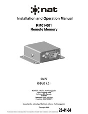 Nat RM01-001 Installation And Operation Manual