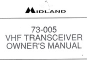 Midland 73-005 Owner's Manual