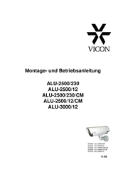 Vicon ALU-3000/12 Mounting And Operating Instructions