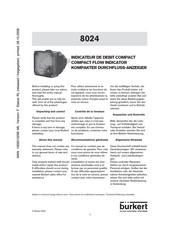 Burkert 8024 Manual