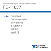 National Instruments FD-11637 Quick Start Manual