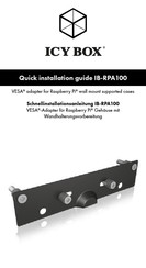 Icy Box IB-RPA100 Quick Installation Manual