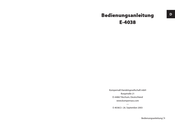 Kompernass E-4038 Operating Instructions Manual